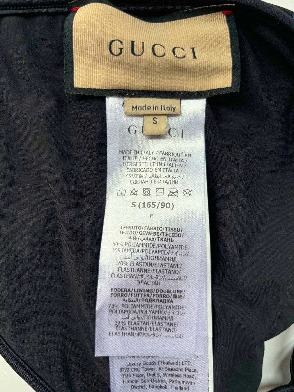 Gucci Black GG Pattern Bikini UK S