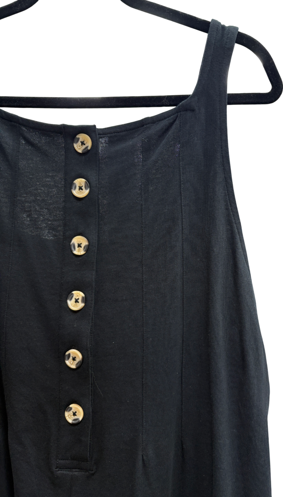 ASOS Black Button Jumpsuit UK 18