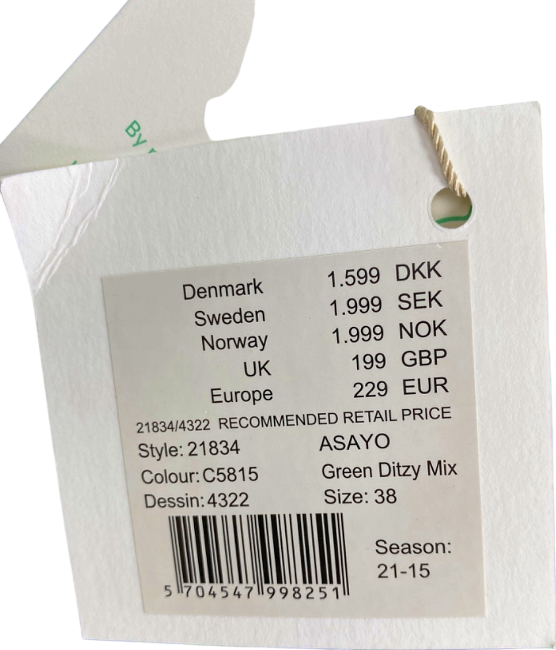 Baum Und Pferdgarten Blue Green Floral Midi Dress UK Size 10