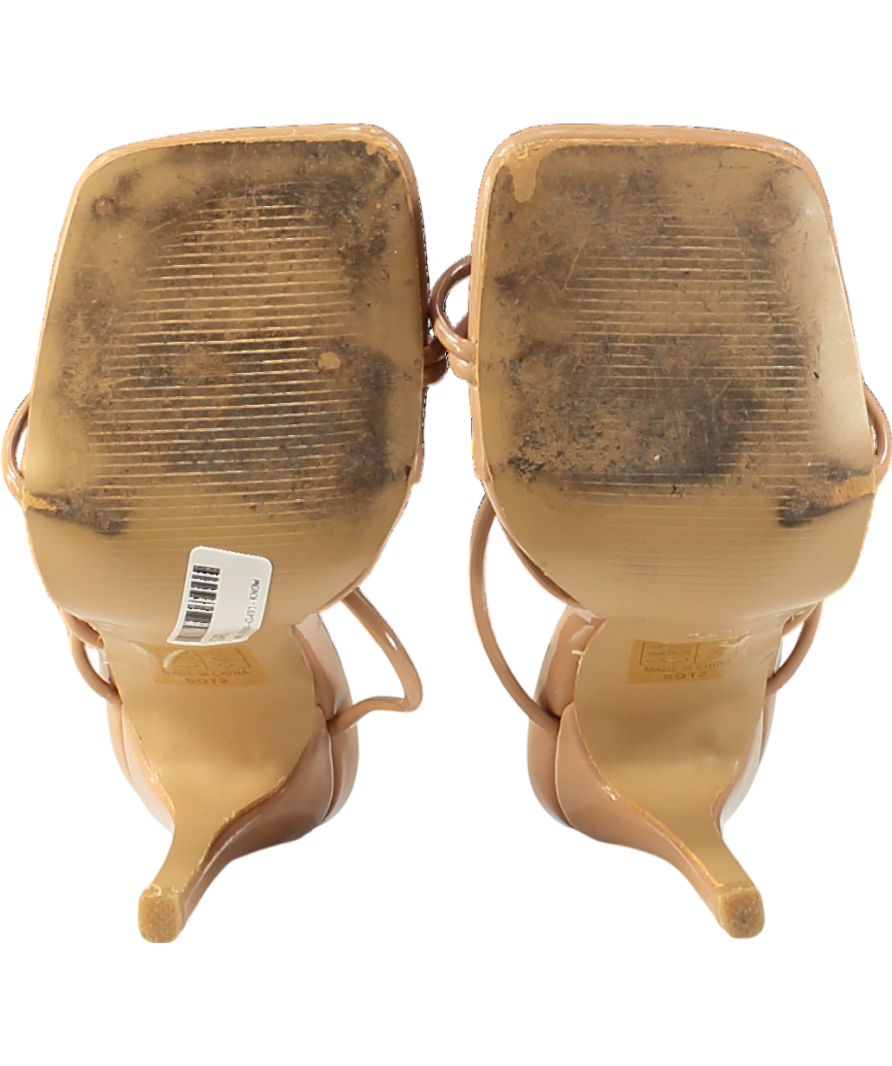 Chic Nude Strappy Heels UK 3 EU 36 👠