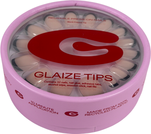 Glaize Press On Nails Back French Tip 32