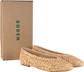 BODEN Beige High Cut Ballerina Pumps, Natural UK 8 EU 41
