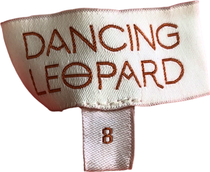 Dancing Leopard Red Maxi Dress UK 8