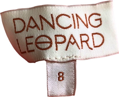 Dancing Leopard Red Maxi Dress UK 8