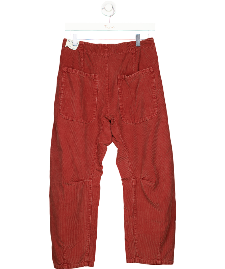 Free People Brown We The Free Osaka mid rise barrel leg Cord Jeans W26