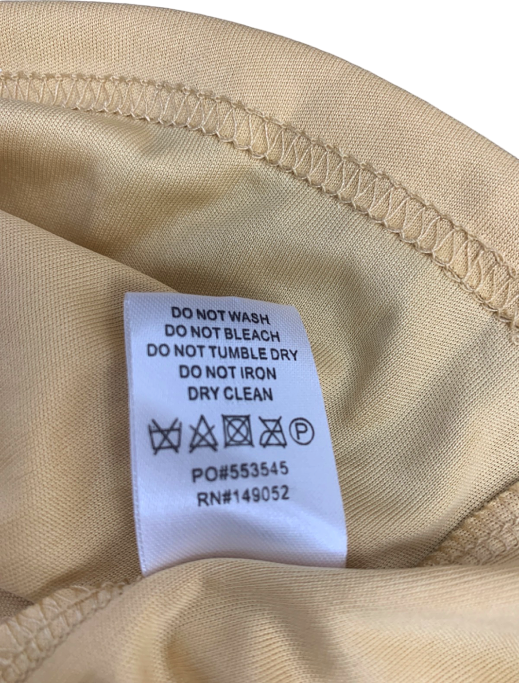 Fashion Nova Beige Sequin Draped Dress XS