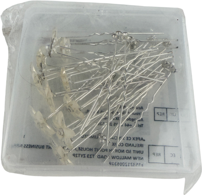 White Hair Slides One Size