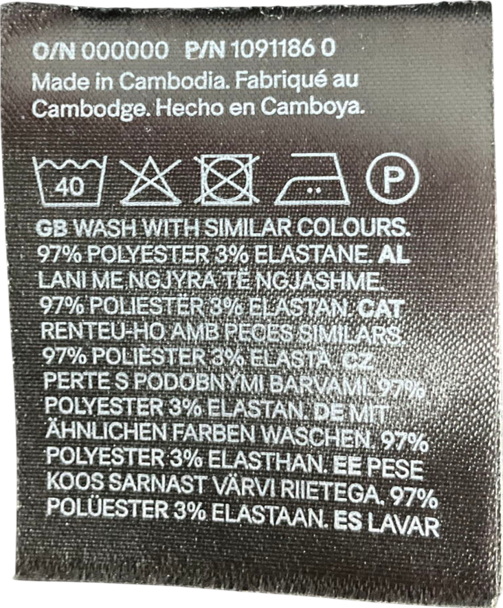 H&M Black Tailored Trousers UK XL