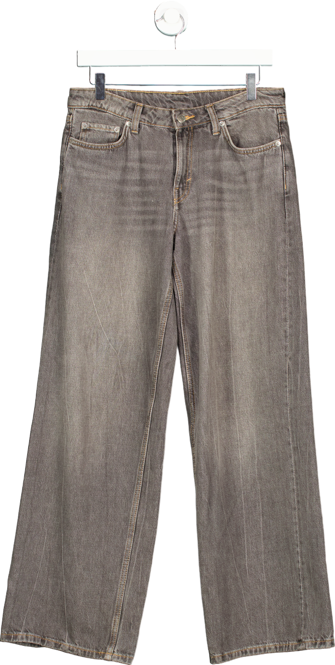 Weekday Grey Ample Low Loose Jeans W27 L32