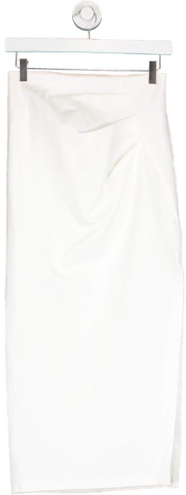Karen Millen White Ponte Side Split Maxi Skirt UK XS