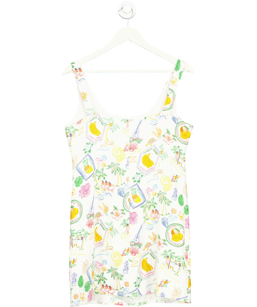 Aligne Multicoloured Souvenir Print Dress UK 12