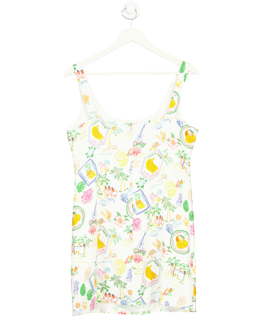 Aligne Multicoloured Souvenir Print Dress UK 12