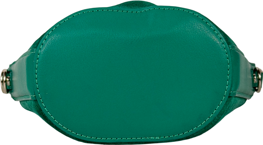 Ted Baker Green Sleek Equestrian Hobo Mini Bucket Bag One Size