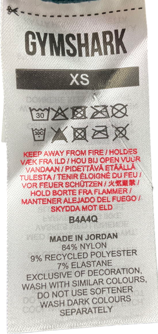 gymshark Blue Vital Shine Limited Edition Sports Bra UK XS