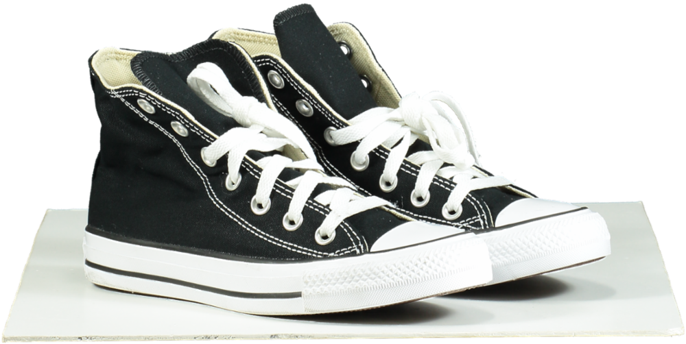 Converse Black Chuck Taylor All Star High-Top Trainers UK 4