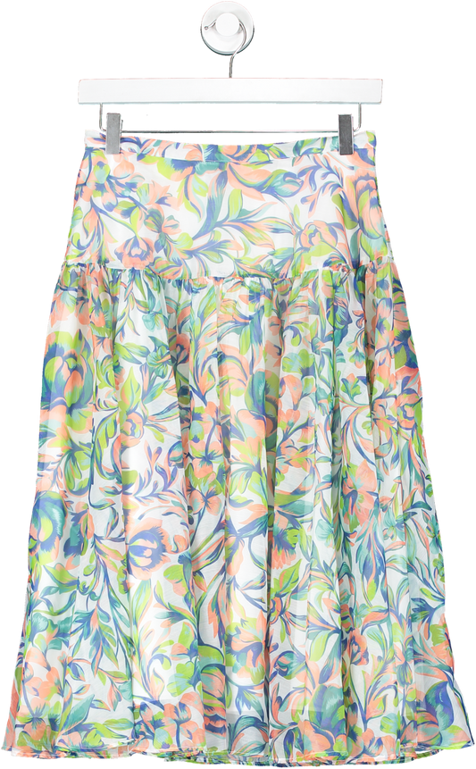 Coast Green Floral Print Skirt UK 8