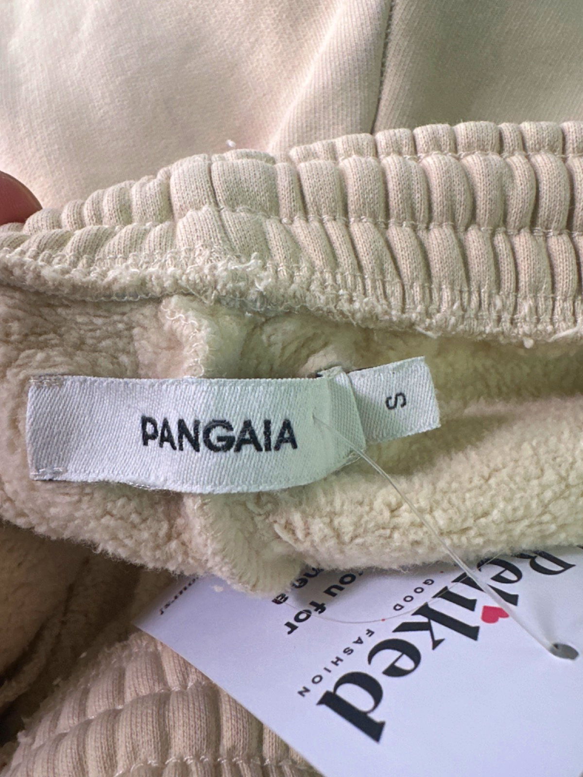 Pangaia Cream Recycled Cotton Track Trousers UK S