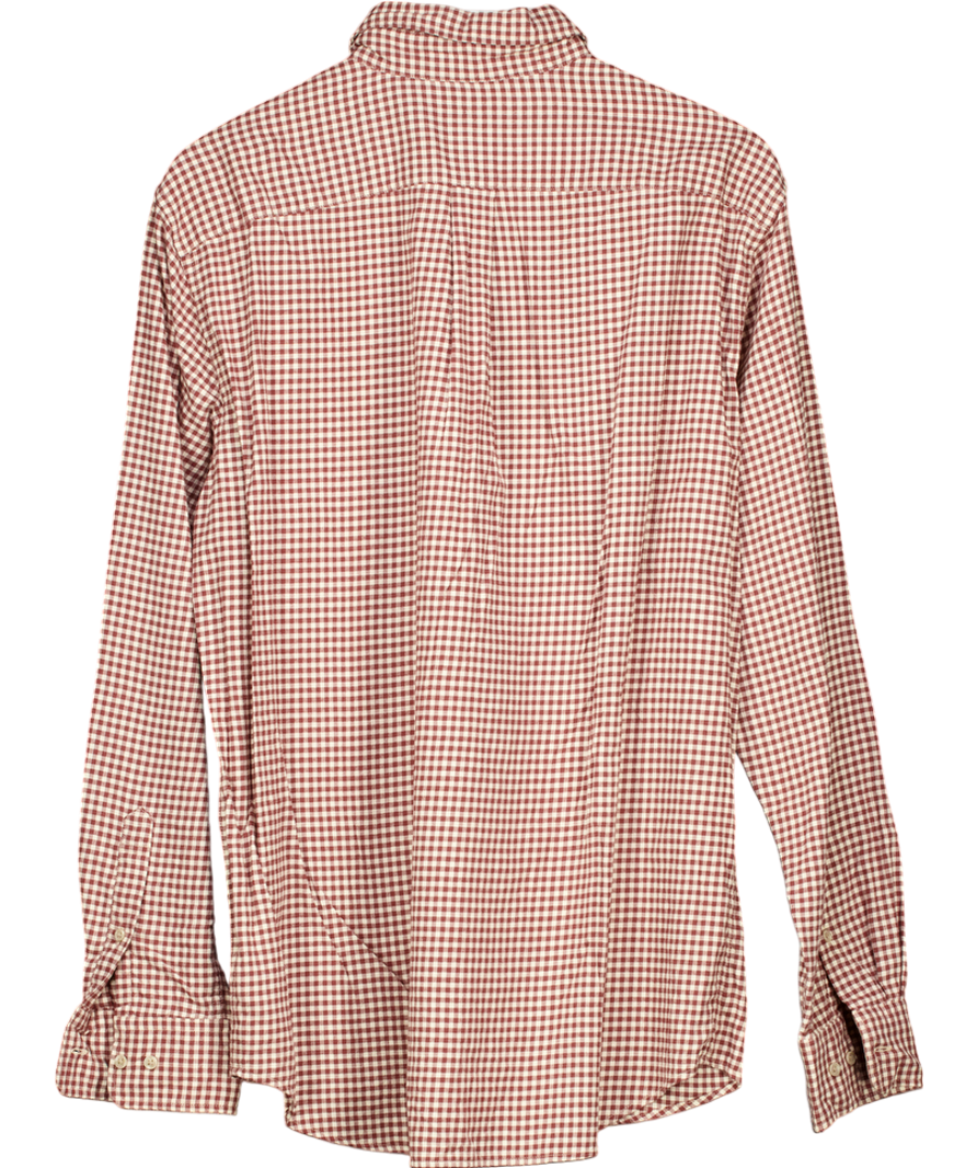 Uniqlo Red Cotton Gingham Shirt UK L