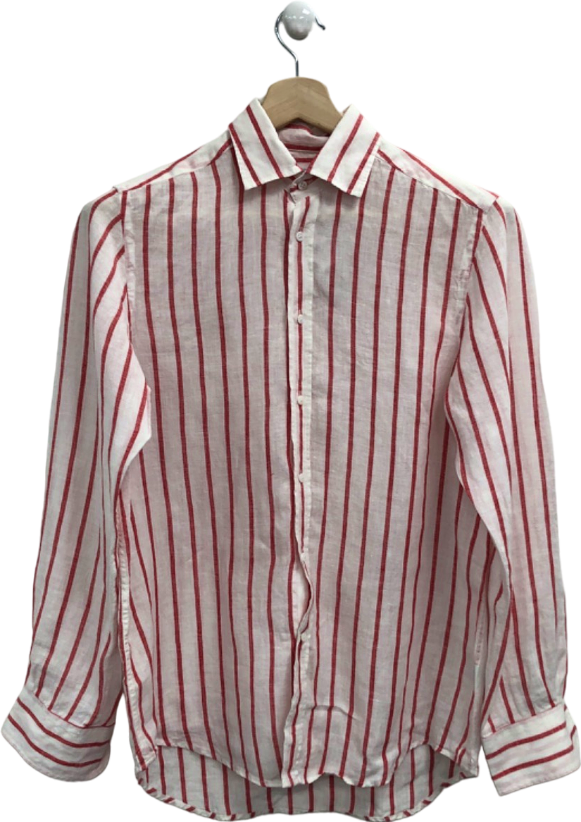 WNU Red Striped Linen Shirt UK 10