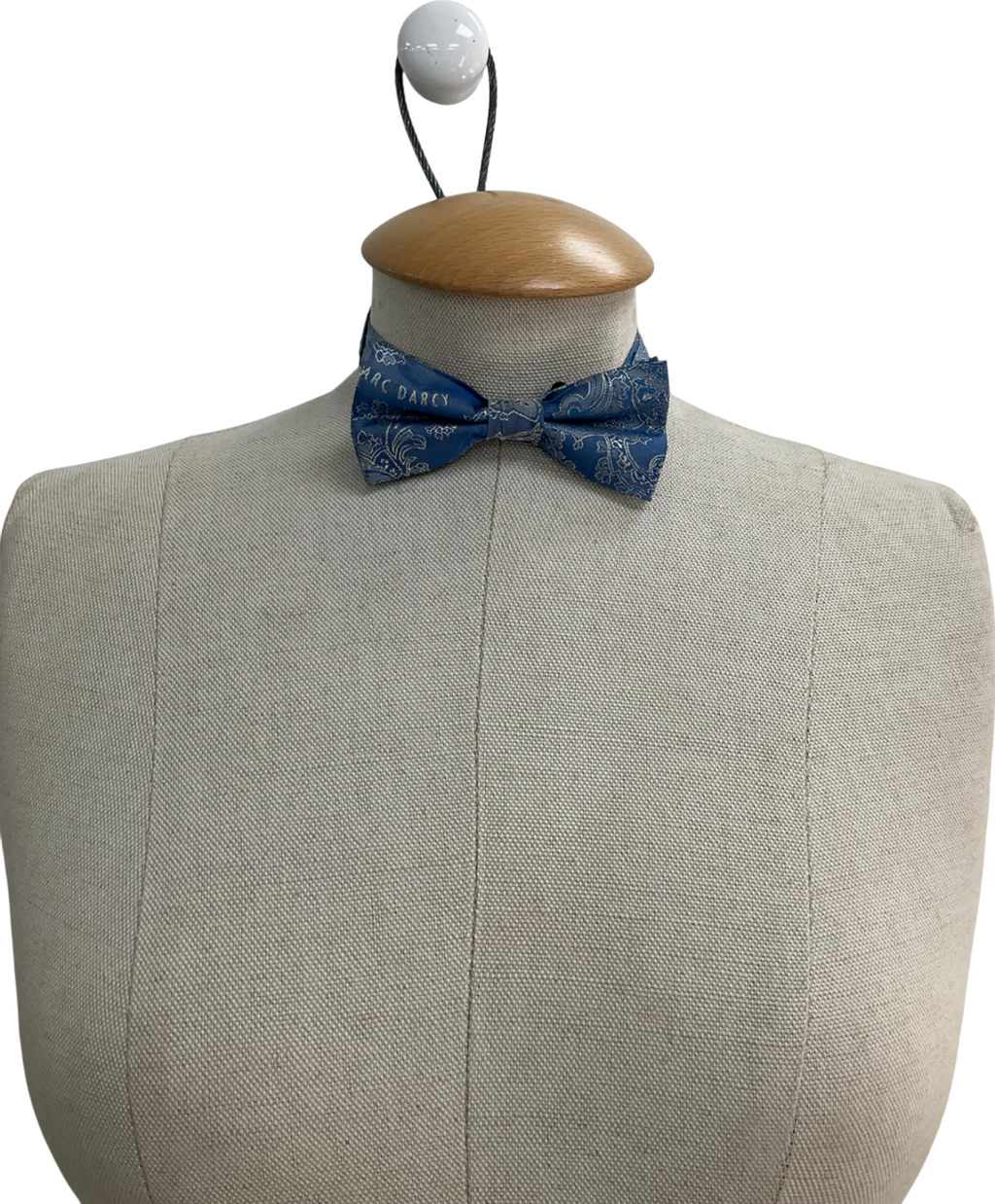 Marc Darcy Blue Paisley Bow Tie One Size