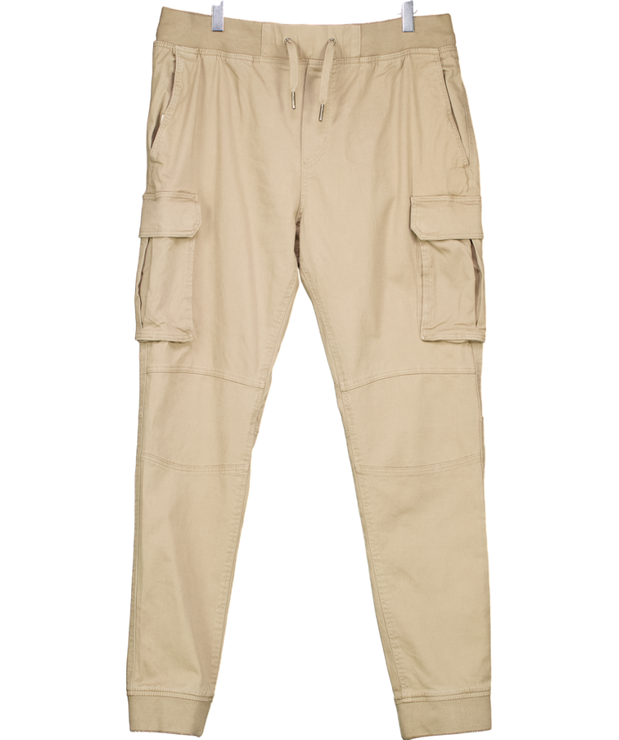 H&M Green Skinny Fit Pull On Cargo Pants UK L