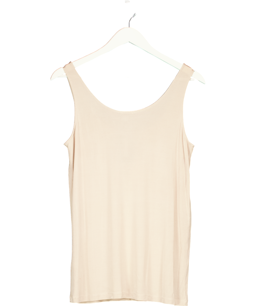 cos Nude Viscose Ribbed Tank Top UK S