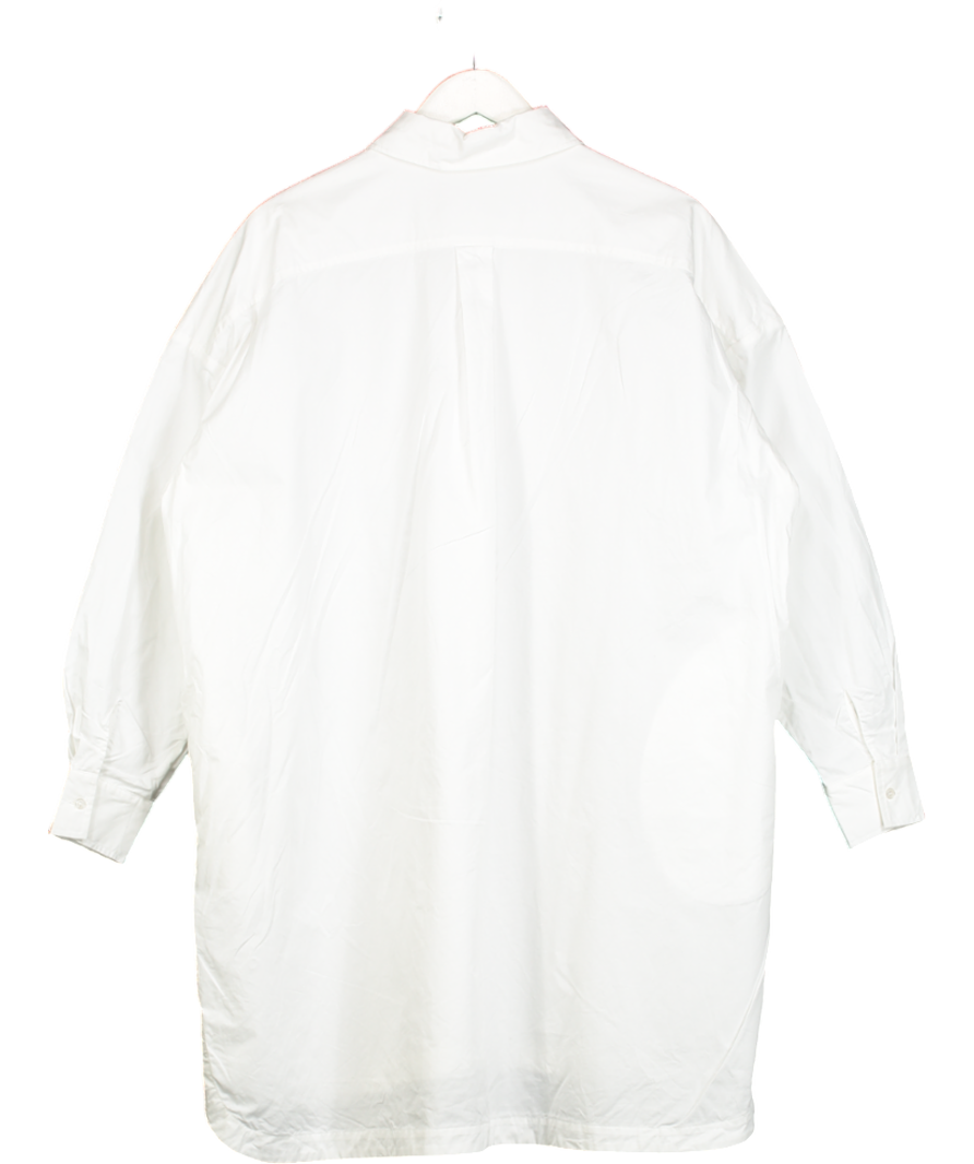 Anine Bing White Cotton Midi Shirt Dress UK XS
