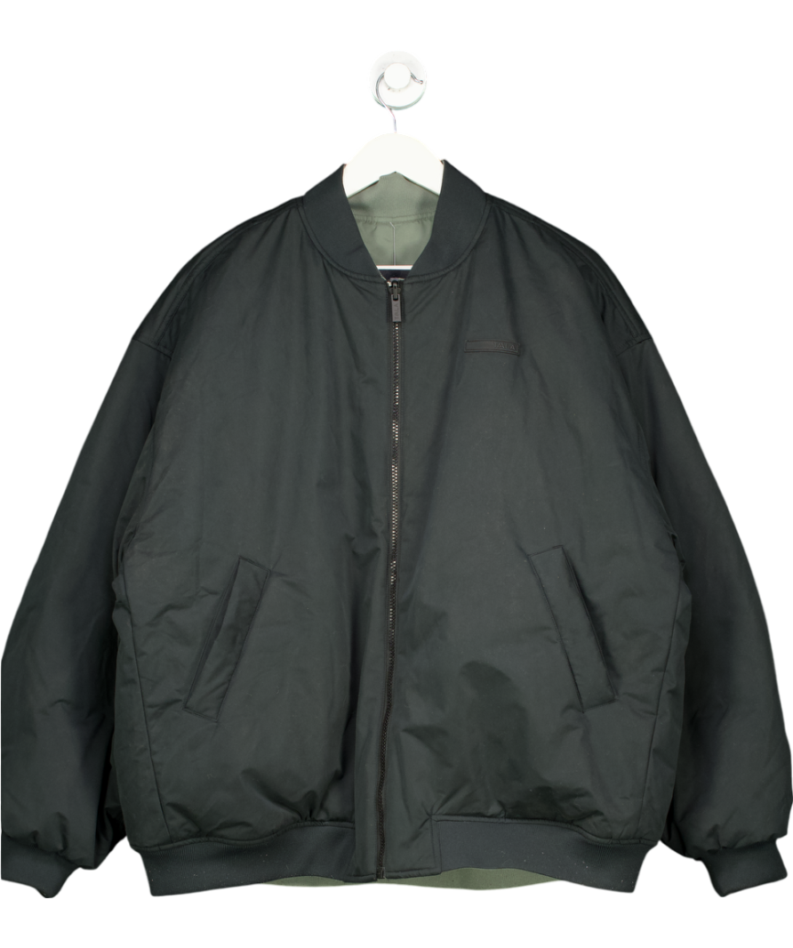 TALA Reversible Oversized Bomber Jacket - Black And Cool Olive UK XL