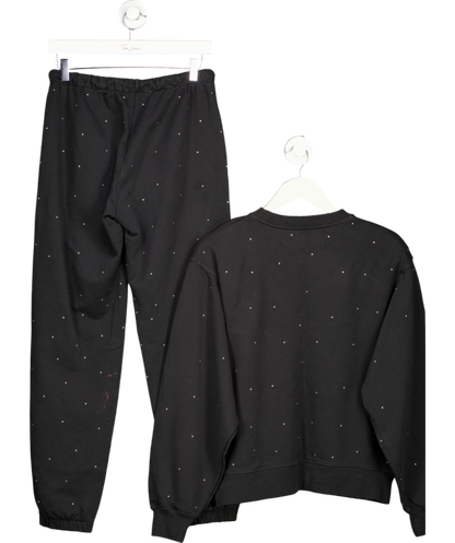 Gaia Gaia Black Enyo Rhinestone Sweatshirt And Calypso Trousers UK S