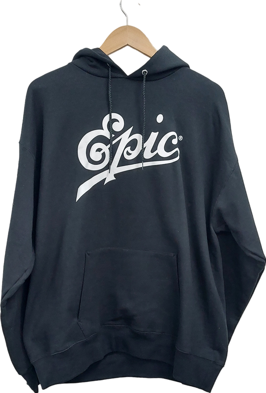 Hanes Black Epic Slogan Hoodie UK L