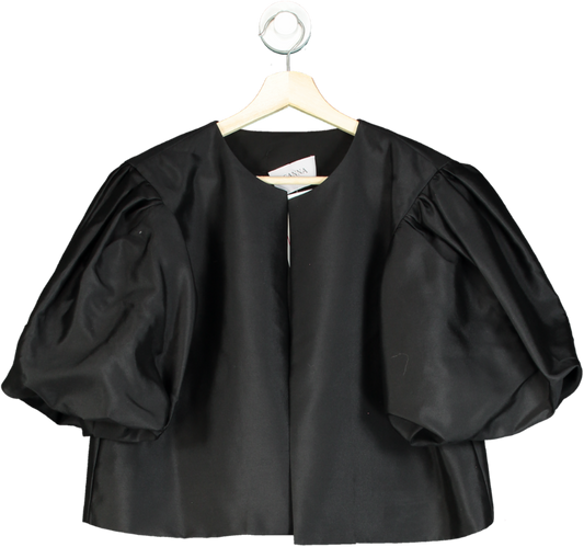 Sanna Black Puff Sleeve Jacket UK M