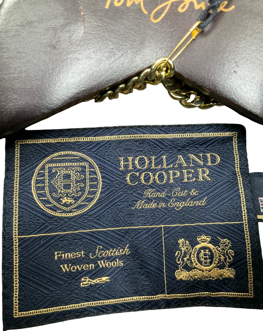 Holland Cooper Brown Double Breasted  Herringbone Blazer UK 8