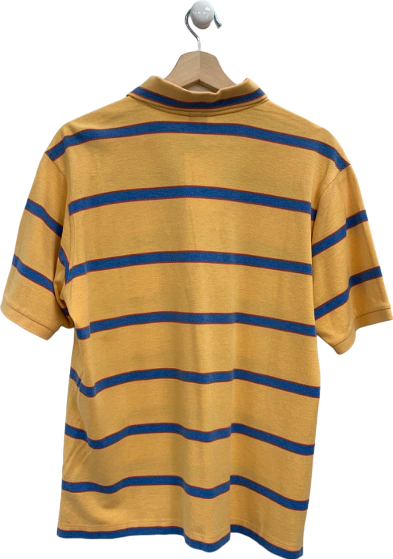 Paul & Shark Yellow Striped Polo Shirt UK L