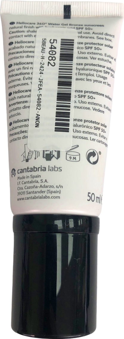 Cantabria Labs Heliocare 360 Color Water Gel Bronze SPF 50+ 50ml