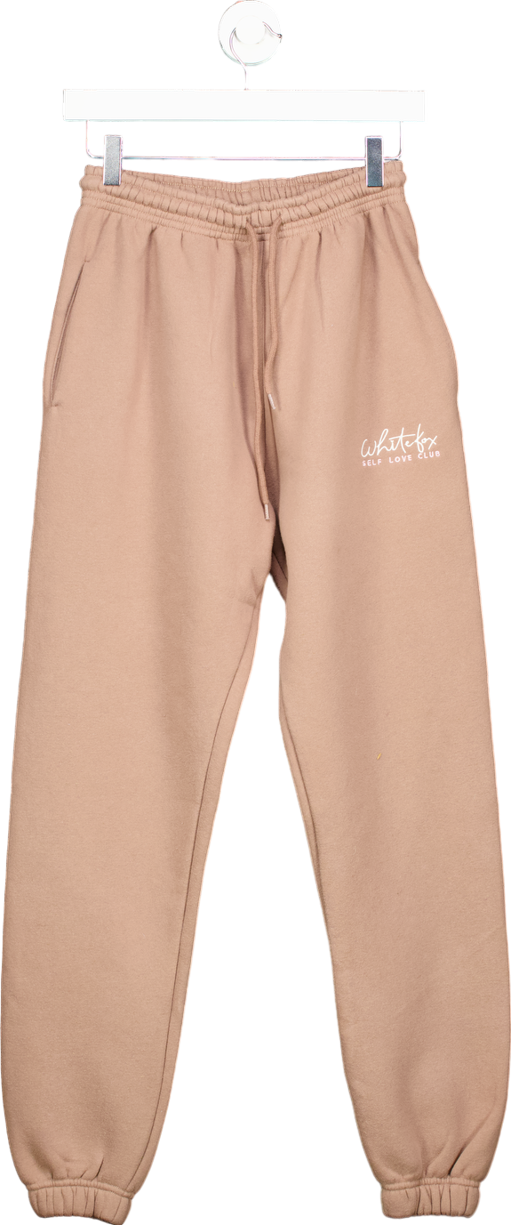 White Fox Beige Joggers UK XS