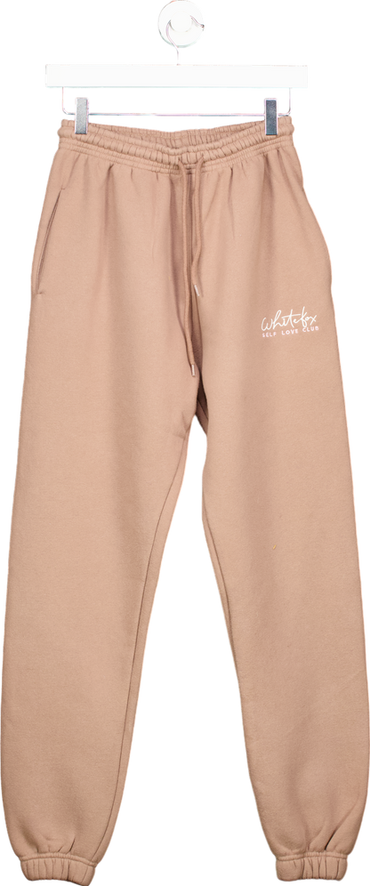 White Fox Beige Joggers UK XS