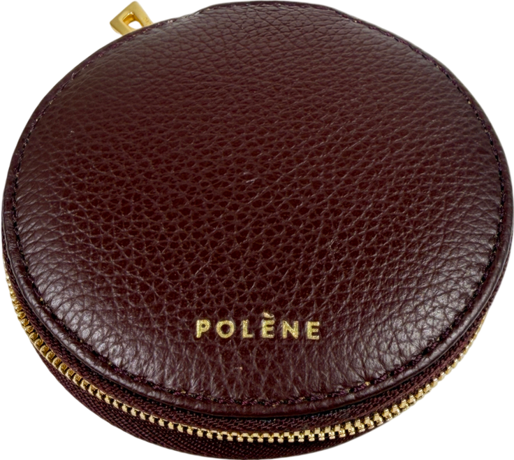 Polene Leather Mirrored Small Case Red One size