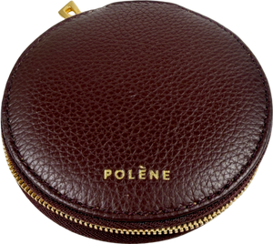 Polene Leather Mirrored Small Case Red One size