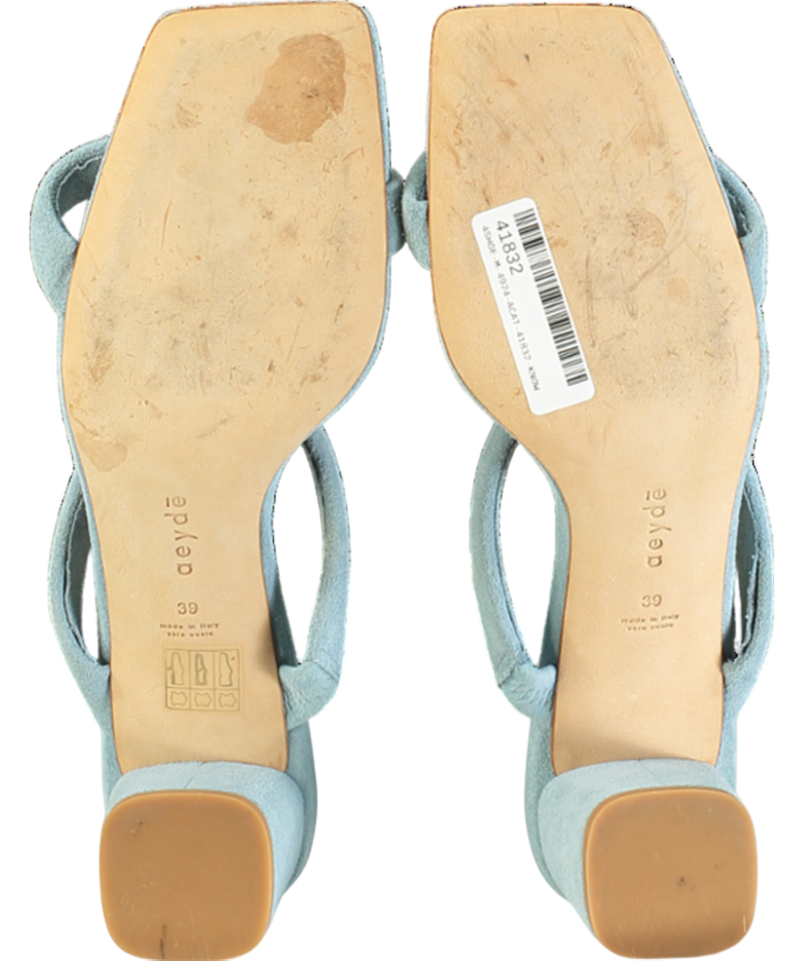 AEYDE Blue Suede Anni Sandal UK 6 EU 39 👠