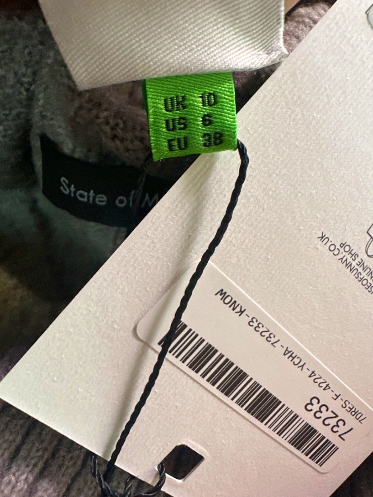 House of Sunny Grey Mini Rib Dress with Off Shoulder Neck UK 10