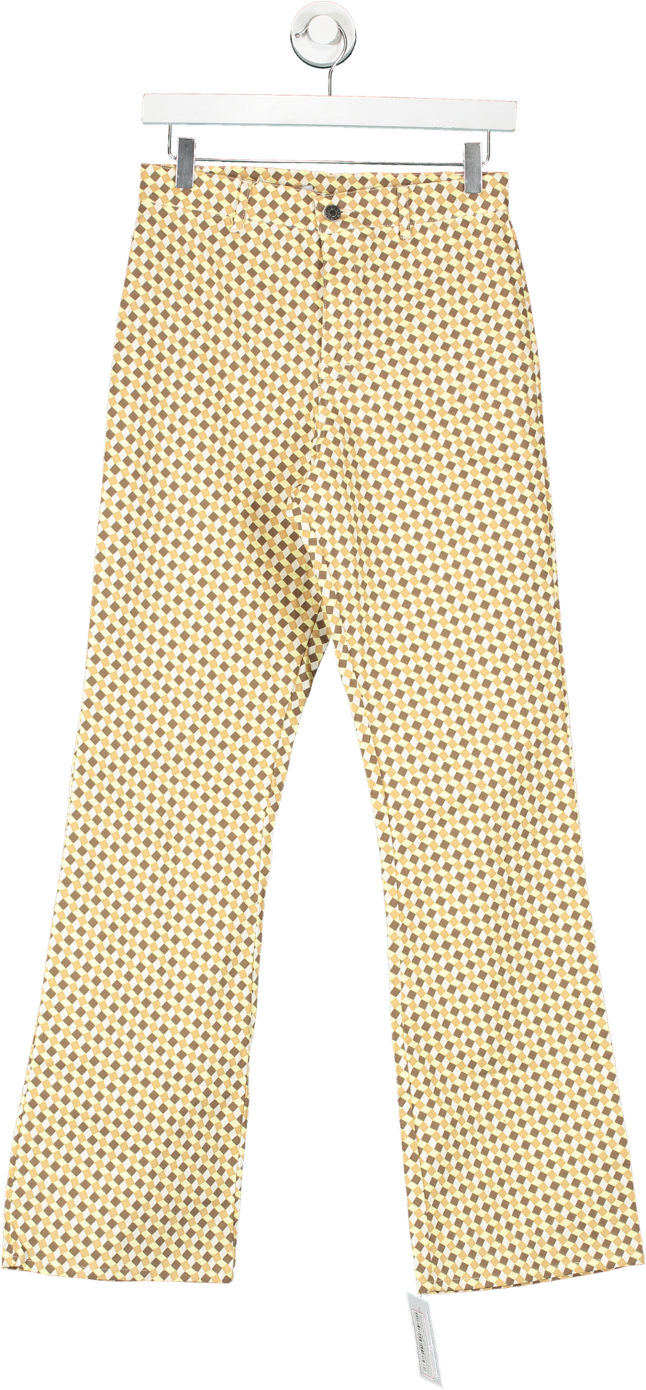 Motelrocks Brown Patterned Trousers UK S