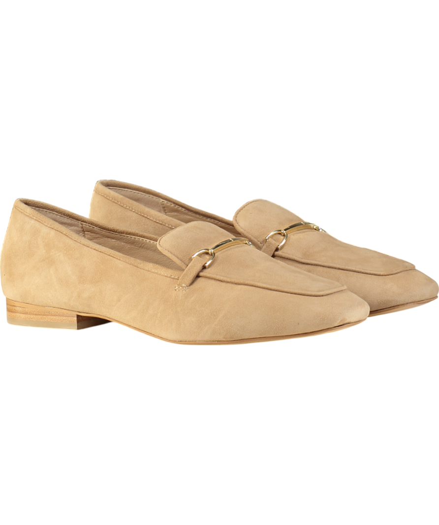 Hobbs Beige Camel Suede Raegan Suede Horsebit Loafers UK 8 EU 41 👠