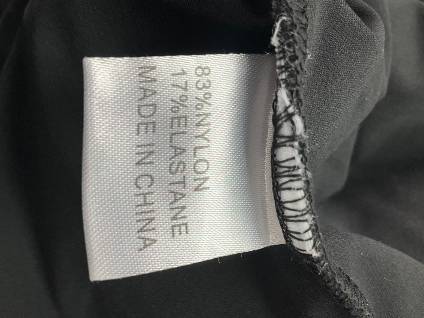 White Fox Black Classic Swinsuit UK L