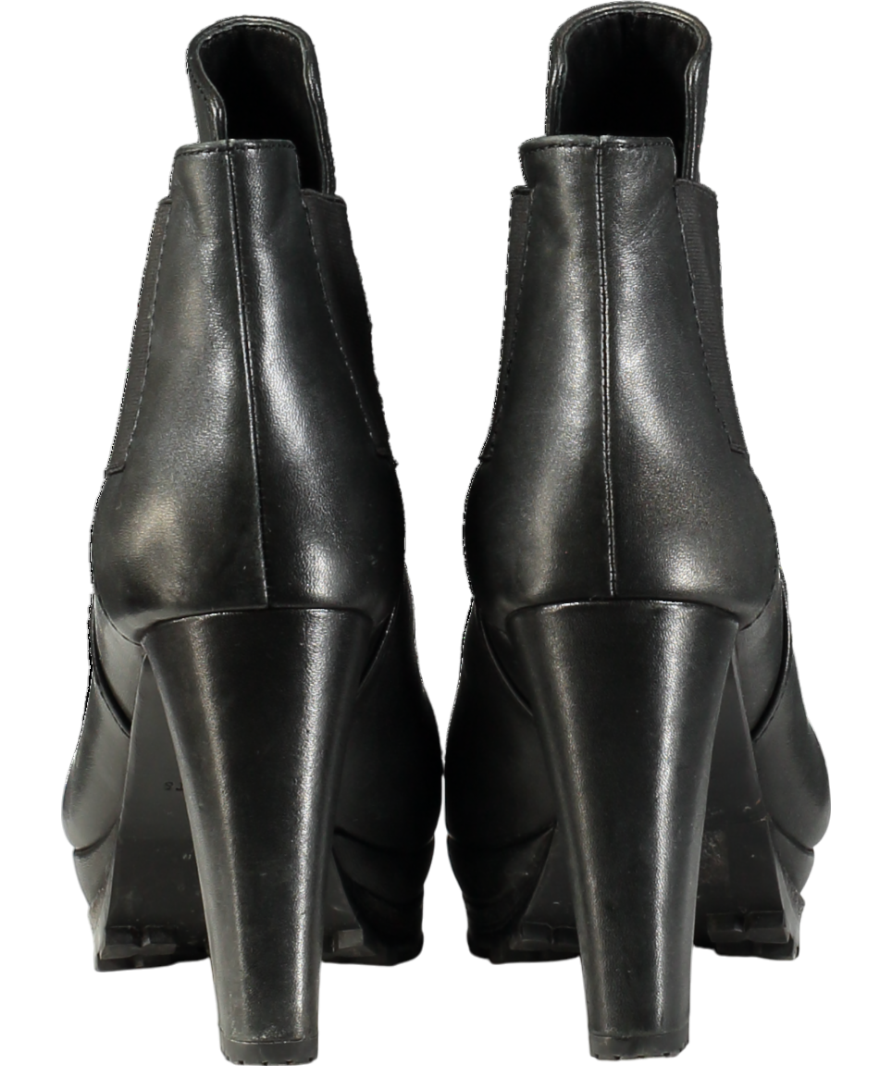 AllSaints Black Sarris Leather Boots UK 6 EU 39 👠