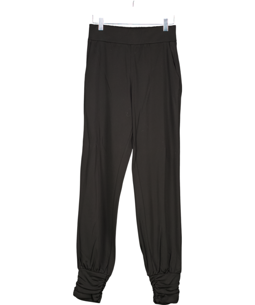 ME+EM Black Fluid Crepe High Waist Jogger UK 8