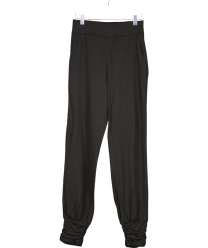 ME+EM Black Fluid Crepe High Waist Jogger UK 8