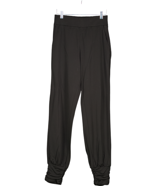 ME+EM Black Fluid Crepe High Waist Jogger UK 8