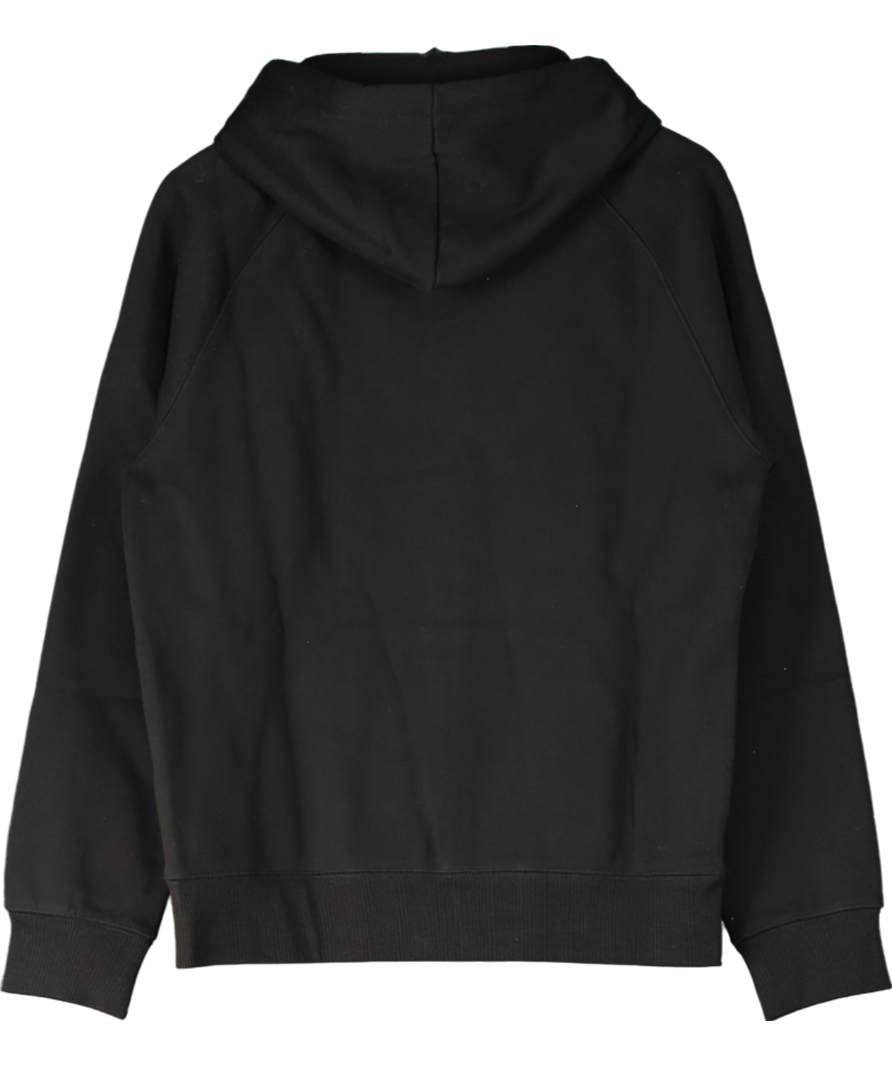 Carhartt WIP Black / Gold Hooded Chase Zip Sweatshirt Jacket UK S