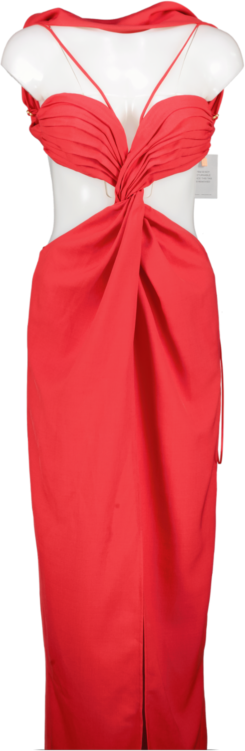 Cult Gaia Red Cody Gown UK S