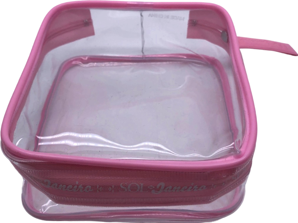 Sol de Janeiro Pink Transparent Cosmetic Bag